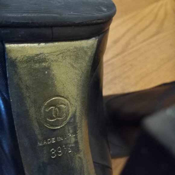 Chanel Ankle Boot Black Size 39.5 - Picture 2 of 16